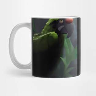 Green Jungle Bird Mug